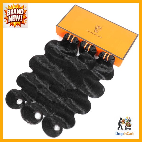 Body Wave Human Hair Extensions 100% Remy Virgin Silky Soft Triple Lifespan